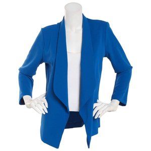 NY Collection Women’s Sleeve Ponte Jacket Blue Size PL NWT